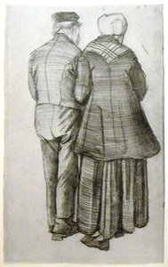 Altes Paar von hinten gesehen von Vincent van Gogh